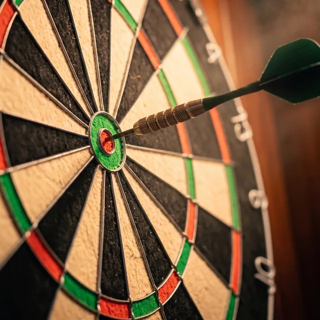 A dart in the bullseye